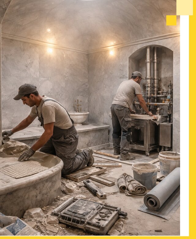 Строительство турецких бань хаммам под ключ в Назрани