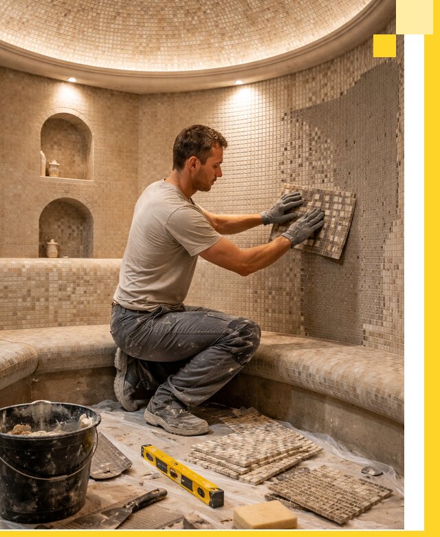 Устройство и монтаж домашнего хамама под ключ в Назрани