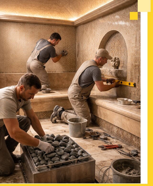 Проектирование и строительство хамама и сауны в Назрани