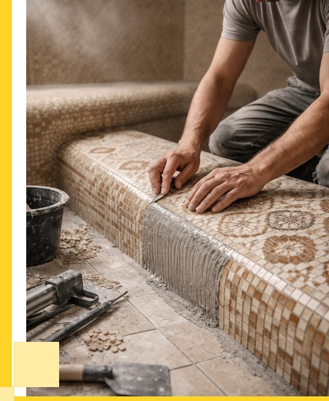 Плитка для хамама под ключ в Назрани от 3595 р. | ЭриданНзр