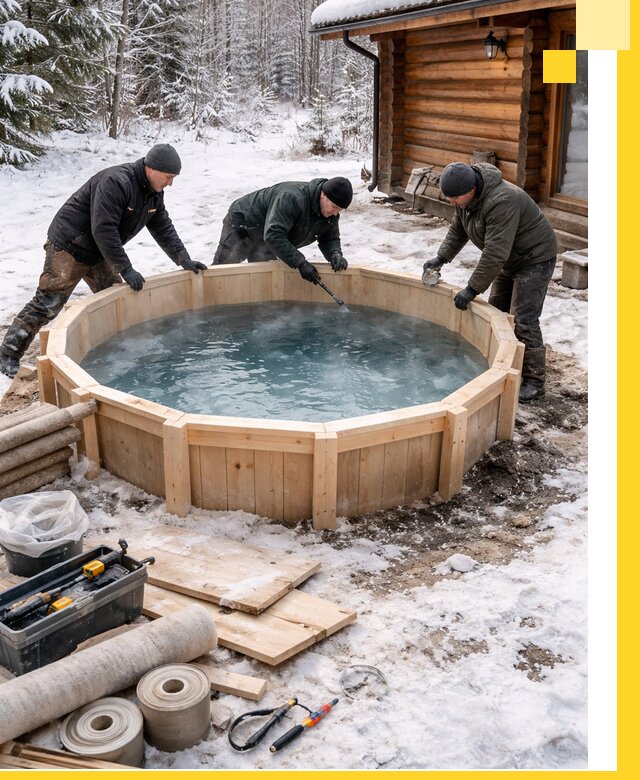 Изготовление и установка ледяных купелей под ключ в Назрани